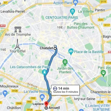 Lumineux A Arcueil-cachan Apartman